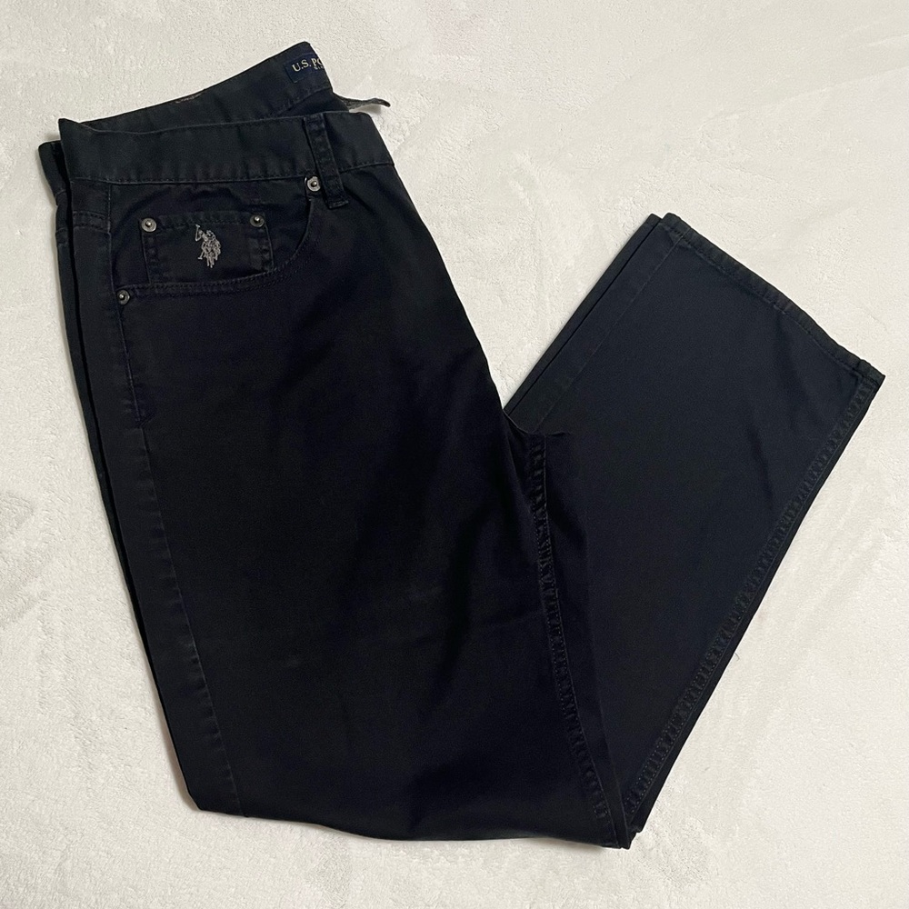 U.S. Polo Assn.Men's Straight Leg  Black Jeans